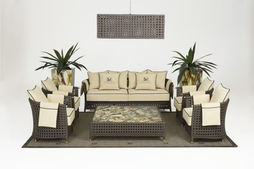 WEZEN - Resin garden armchair with removable cover by Samuele Mazza Outdoor - view 3